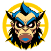 Evil man with horns