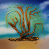 old tree during summer