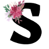 Floral letters