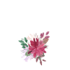 Lettre v floral