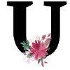 Floral letter