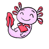 Axolotl Heart Love - Heart Motif