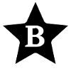 Letter b star