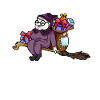Riding on the broom - Befana