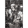 Tech-Mädchen, schwarz und weiß, , Digital
