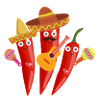 piments, famille,Mexique,mexicain,mariachi