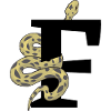 Letter f snake