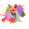 fuchs ,Graffiti, Malerei,fuchs ,aquarell