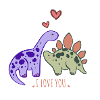 Liebende Dinosaurier
