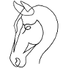 Sketch of the black horse