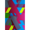 Neon Geometric Triangle Composition