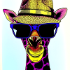 Giraffe in a hat