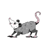Opossum Trash Opossum Retro