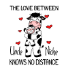 Uncle and niece Love cow gift