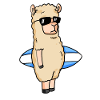 Surfboard Alpaca Surfing