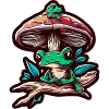 MUSHROOM AND FROG
