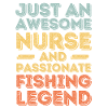 Nurse Fishing legend retro
