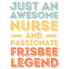 Nurse Frisbee legend retro
