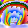 rainbow in winter