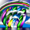 rainbow in clouds