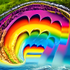 Regenbogen im Sommer