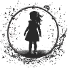 Little girl dark