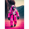 A chimpanzee going to space