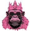 King Pinky Monkey - pinker Affe