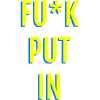 Provocative neon text graphics