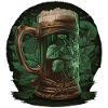 Drinking beer