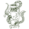 Snake and vase