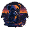 SÜßER PANDABÄR RETRO DESIGN