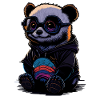 SÜßER PANDABÄR RETRO DESIGN
