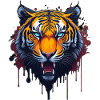 WILDES TIGER DESIGN SPLASH ART