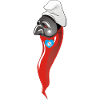 Curniciello 'O Cuorno Pulcinella portafortuna