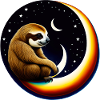 Crescent moon sloth