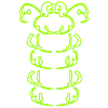 Chenille en vert