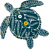 Tribal turtle - sea turtle
