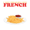 Frites restauration rapide frites cadeau