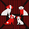 Abstrakte Hunde