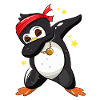 Dabbing Penguin