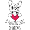 J’aime ma maman bouledogue français