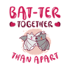 Valentine's Day Cuddling Cute Bats Couple