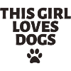 This girl loves dogs