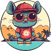Mouse on holiday