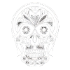 Skull with Mexican vibe