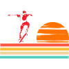 Skateboarding Cool Skater Boy Sunset