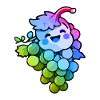 Weintraube Comic Bunt