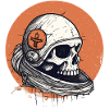 Skeleton Dead Astronaut