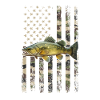 walleye American flag, Fishing